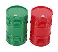 WOONEKY 2 pièces Simulation Oil Bucket Set for Rc Crawler Car Lifelike Plastic Fuel Drum Decoration in and Realistic Crawler Accessory for Enhanced Scale Authenticity