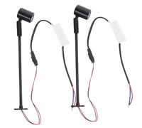 WOONEKY 2 pièces Spot LED Exposition Acv Lumière Chaude Blanche pour Vitrine Bijoux Lot Support Métallique Noir Éclairage Intérieur Haute Luminosité Couleur Aléatoire Couleur Aléatoire