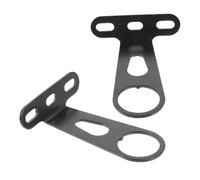 WOONEKY 2 pièces Support de Lampe Fixation Robuste pour Fourche Porte Phares pour VTT Électrique Kit Noir