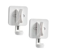 WOONEKY 2 Pièces Support Mural Porte Brosse à Dents Électrique Rangement sans Perçage pour Salle de Bain Design Simple et Polyvalent Adapté à Différentes de Brosses à Dents Pratique pour