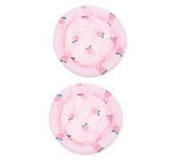 WOONEKY 2 pièces Tapis Rafraîchissant pour Petits Animaux Lit été Glace pour Hamster Lapin Cochon et Chiot Matelas et Portable pour Couchage Confortable