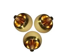 WOONEKY 2 pièces Toupie Métallique Automatique Rotation Infinie Toupie Lanceur Portable Argenté et Doré Éducatif pour Adultes Cadeau et Jeu Extérieur