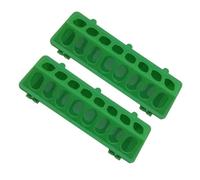 WOONEKY 2 pièces Trough Dalimentation Éclaboussures pour Pigeons Mangeoire Plastique Durable avec Fentes Multiples et Facile à Nettoyer Adapté Aux Cages à Oiseaux