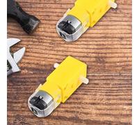 WOONEKY 2 Pièces Voiture Intelligente et Robotique Moteur Dc Acier et Plastique Contrôle Intelligent Vitesse Compatible Projets DIY