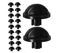 WOONEKY 20 Pièces Bouton d'interrupteur de ventilateur pièces de réparation de ventilateur électrique minuterie Plastique Noir