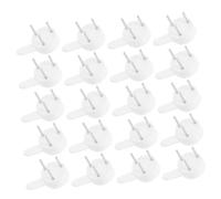WOONEKY 20 Pièces Crochets Invisibles sans Trace pour Photo Supports Solides pour Murs Installation Rapide Fixation Murale Discrète pour Tableaux et