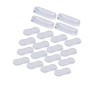 WOONEKY 20 Pièces de Silicone Transparent pour Siège de Toilette Choc et Réducteurs de Bruit Étanches pour Fermeture Silencieuse Couvercle