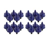 WOONEKY 20 Pièces Goutteur à Pression Compensée 4l/h en Plastique Bleu Structure Labyrinthique Autonettoyante pour Système D'irrigation Jardin Potager et Balcon