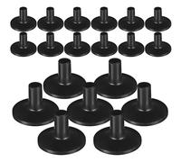 WOONEKY 20 Pièces Lot de Manchons de Support pour Cymbales Noirs Plastique Accessoires Percussion Compatibles Kits Batterie et Supports Légers et Faciles à Installer