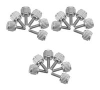 WOONEKY 20 Pièces Lot de Vis Moletées Inox Tête Plate pour Verrouillage Pied à Coulisse Vis de Serrage Précises pour Outils de Mesure Remplacement Acier pour Atelier et Bricolage