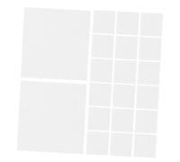 WOONEKY 20 Pièces Mesh Fursuit Eye Mesh Sheets Breathable Easy to Cut Fabric for Animal Mask Making Cosplay and Costume Crafting