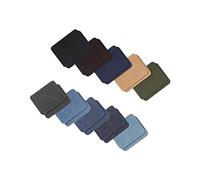 WOONEKY 20 pièces Patchs Thermocollants Jean et Imitation Denim Rectangulaires Découpables pour Réparation et Décoration Vêtements Jeans Sacs Couture DIY Facile