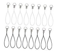 WOONEKY 200 pièces Téléphone Portable Perte et Lanières Noires et Blanches pour DIY Accessoires Multifonctions pour Clés Pochettes et Id