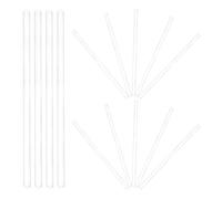 WOONEKY 20pièces Bâtons Agitation Verre Borosilicate Haute Résistance à Tête Ronde Agitateur de Laboratoire Transparent Outil Mélangeur pour Chimie et Sciences Réutilisable