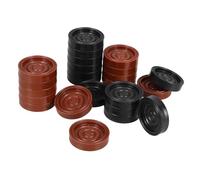 WOONEKY 24 Pièces Déchecs Plastique Rondes Accessoires Universels pour Jeu de Société Pièces de Rechange pour Dames et Jeu Déchecs et Portable
