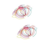 WOONEKY 24pièces Cat Ear Hair Bands Adorable Hair Hoops for Kids Party Accessories