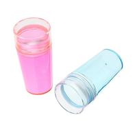 WOONEKY 2ensembles Tampon De Nail Art Fluorescent De Outils De Manucure Avec Raclette Pour Nail Stamping Fluo