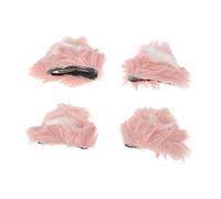 WOONEKY 2paires Bandeau à Oreilles De Chat Pour Accessoires De Coiffure Pour Halloween Et Cosplay Lot Pinces à Cheveux Avec Design Adorable
