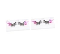WOONEKY 2paires Fluorescents Paillettes Faux Glamour Pour Fête Événements Spéciaux Et