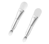 WOONEKY 2pièces Brosse De Masque Visage Et Poils Kit De Outils De Pour Application De Masque Facial Facile à Nettoyer Et Réutilisable