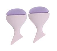 WOONEKY 2pièces Éponge Maquillage Non Forme De Queue De Sirène Outils Cosmétiques Pour Application De Fond De Teint Blush Et Couleur