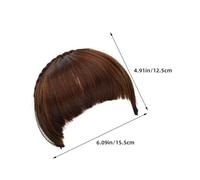 WOONEKY 2pièces Fausse Frange à Clipser Frange Française Pour Femmes Extensions De Cheveux Perruques Cosplay