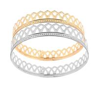 WOONEKY 2pièces Lot de Couronnes Rondes De Roi pour Costume Halloween Accessoires pour Cheveux Couronne De Mariage Complète