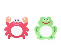 WOONEKY 2pièces Miroirs Flottants pour Douche Et Jouets De Bain Forme De Attirant Les Regards