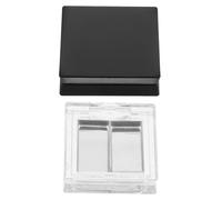 WOONEKY 2pièces Palette Maquillage Diy Vide Pour Lèvres Et Yeux Organiseur Compact Avec Alvéoles Aluminium Palette Contour Et Blush Modulable Et Facile à Nettoyer Personnalisable Pour