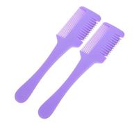 WOONEKY 2pièces Peigne De Rasoir Pour Coupe De Cheveux Lot De Peignes Pour Cheveux Fins Et Épais Outil De Coiffure Pour Éclaircissements Et Pointes Fourchues