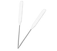 WOONEKY 2pièces Spatules Acier Inoxydable Pour Mélange Cosmétique Tiges Multifonctionnelles Pour Nail Art Et Produits De Beauté Outils De Mélange Pratiques Et