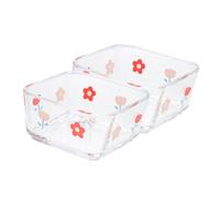 WOONEKY 2pièces Verre pour Hamster Bol à Nourriture Et Eau Plat à Nourriture pour Gerbille Cochon Chinchilla Écureuil Hérisson Et Petits Animaux