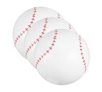 WOONEKY 3 pièces Balles de Plage Gonflables Balles de Baseball Amusantes PVC pour Piscine et Plage pour Activités Jeux Plein Air