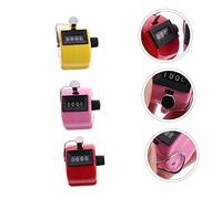 WOONEKY 3 Pièces Compteur Manuel Digital Compteur Points Électronique Portable Chiffres Digits Jusquà Usage Sportif et Statistique Couleur Aléatoire