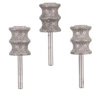 WOONEKY 3 Pièces Embouts de Meuleuse pour Ongles de Chien Accessoires de Remplacement Corindon Résistants à Abrasion pour Ponçage Doux et Soin des Griffes Compatibles pour Toilettage