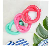 WOONEKY 3 Pièces Lot de Nouilles de Piscine Mousse Epe Souple Flottants Creux Colorés Accessoires pour Natation Activités Aquatiques et Jeux Extérieur