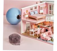 WOONEKY 3 Pièces Miniature Wooden Dollhouse Fence Natural Design Mini Garden Edging for Micro Landscape Decor Lightweight and Mini Fence for Fairy Gardens and Model Displays