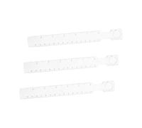 WOONEKY 3 Pièces Règle Transparente avec Loupe Outil de Mesure pour Dessin Modélisme Bureau et École