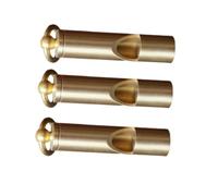 WOONEKY 3 Pièces Sifflet de Survie Laiton Pur Porte Clés Vintage pour Randonnée Camping Urgences Outdoor