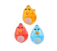 WOONEKY 3 Pièces Sifflets Oiseaux Cartoon pour Garçon Fille Instrument Musical Aquatique de Bain Développement Musculaire Oral pour Bébés et Tout Petits Activités de Musique et Jeux Eau