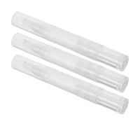 WOONEKY 3 pièces Stylo de Maquillage Rechargeable Stylo Vide pour Fond de Teint Gloss à Huile Essentielle Accessoire Cosmétique Pratique et Portable avec Embout Silicone