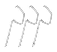 WOONEKY 3 Pièces Support Gouttière Métal Robuste Supports Lourds pour Toit Accessoires Fixation Gouttières Résistants Aux Intempéries Maintenance Réduite Montage