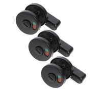 WOONEKY 3 pièces Verrou de Porte Toilettes avec Indicateur Occupation Serrure sans Clé Commerciale pour Portes de Toilettes Publiques Protection Confidentialité et Indication Claire