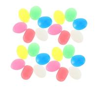 WOONEKY 30 pièces Glow in Dark Pebbles for Garden and Aquarium Resin Luminous Stones Safe for Aquatic Pets Radiant Night Illumination