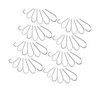 WOONEKY 300 Pièces Hameçons Barbelés Acier Crochet à Double avec Tige Porte Appât pour Eau Douce et pour Bass Carpe et Brème