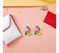 WOONEKY 300 pièces Kit Perles Sport Acrylique Perles Rondes Larges pour Bracelets DIY Accessoires Variés Baseball Tennis Volleyball Rugby Création Bijoux et Porte-clés