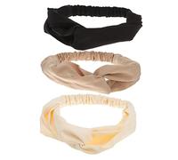 WOONEKY 3pièces Bandeaux Femmes Couleur Unie Bandeaux Croisés Élégants Accessoires De Cheveux Pour Fêtes Et Quotidien