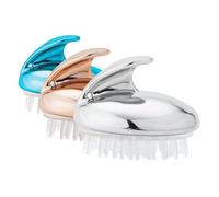 WOONEKY 3pièces Brosse De Massage Chevelu Silicone Set De Brosses De Bain Pour Hommes Et Femmes Exfoliant Pour Cheveux Outil De Nettoyage