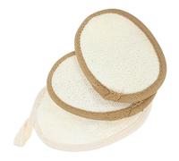 WOONEKY 3pièces Éponge Loofah Exfoliante Pour Corps De Gommage Doux Et Riche Mousse Pour Pour Éliminer Les Peaux Mortes Et Adoucir La Peau