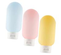 WOONEKY 3pièces Flacons De Voyage Pour Cosmétiques Contenants Squeeze Distributeurs De Lotion Rechargeables Pour Voyage Ensemble De Bouteilles Pour Et